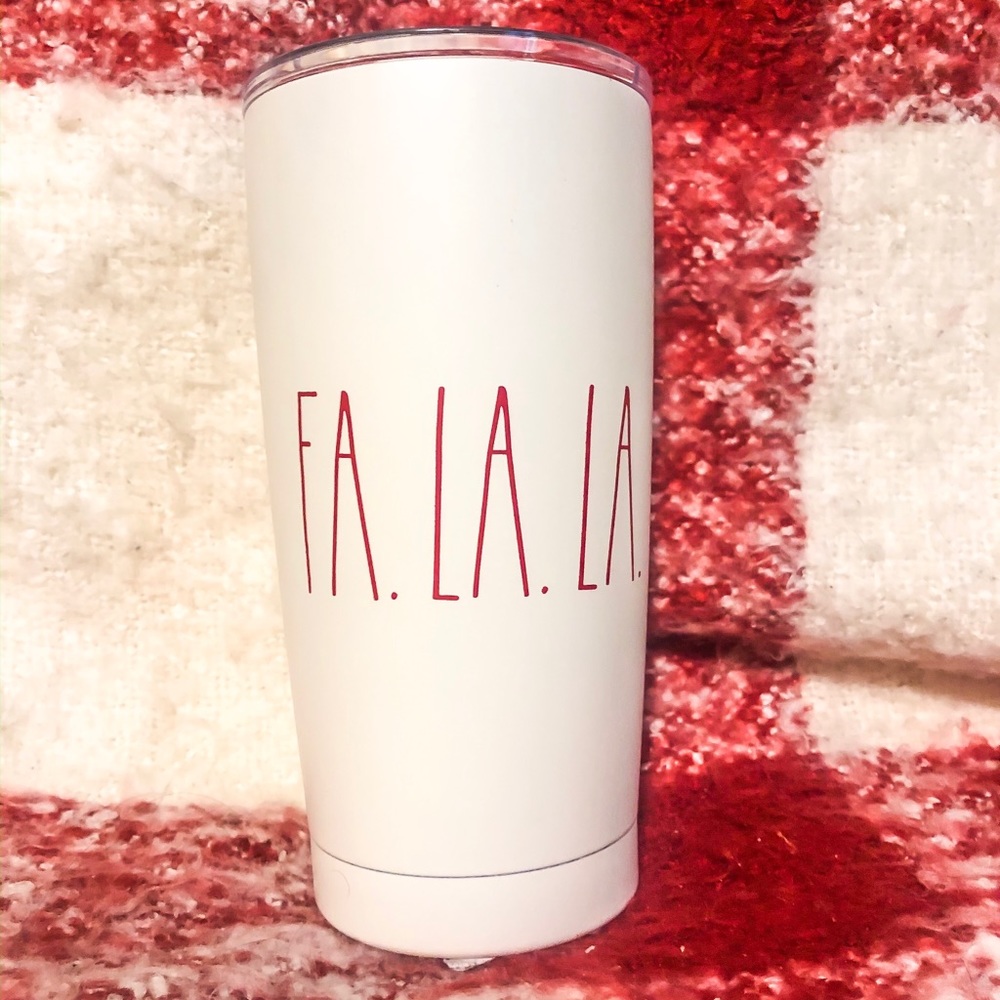 Rae Dunn Travel Tumbler Christmas FA LA LA
